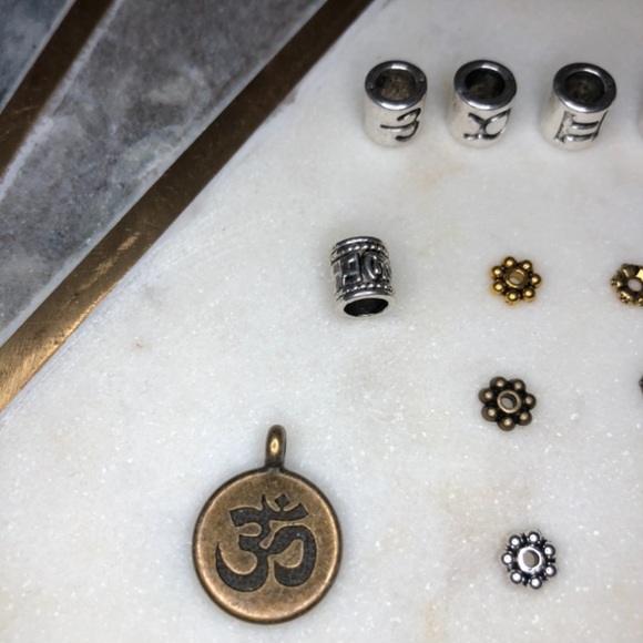 Healing bracelet Amethyst Black Obsidian Lava bead - Picture 7 of 8